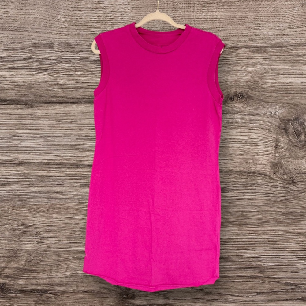 0710 Frank & Eileen Mini Cory Dress Guava Pink Heritage Jersey Cotton XS NWT - Picture 6 of 7